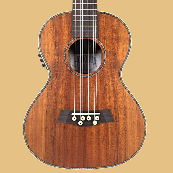 Kohola Deluxe Solid Top Six-String Tenor Acoustic Electric Ukulele