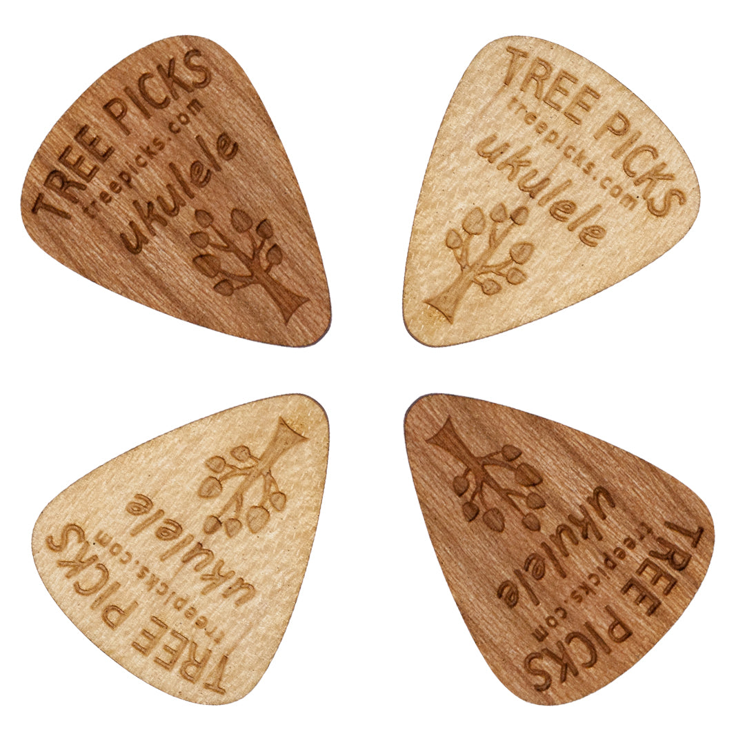 Tree Picks Ukulele Sample Pick Pack (4 Picks)