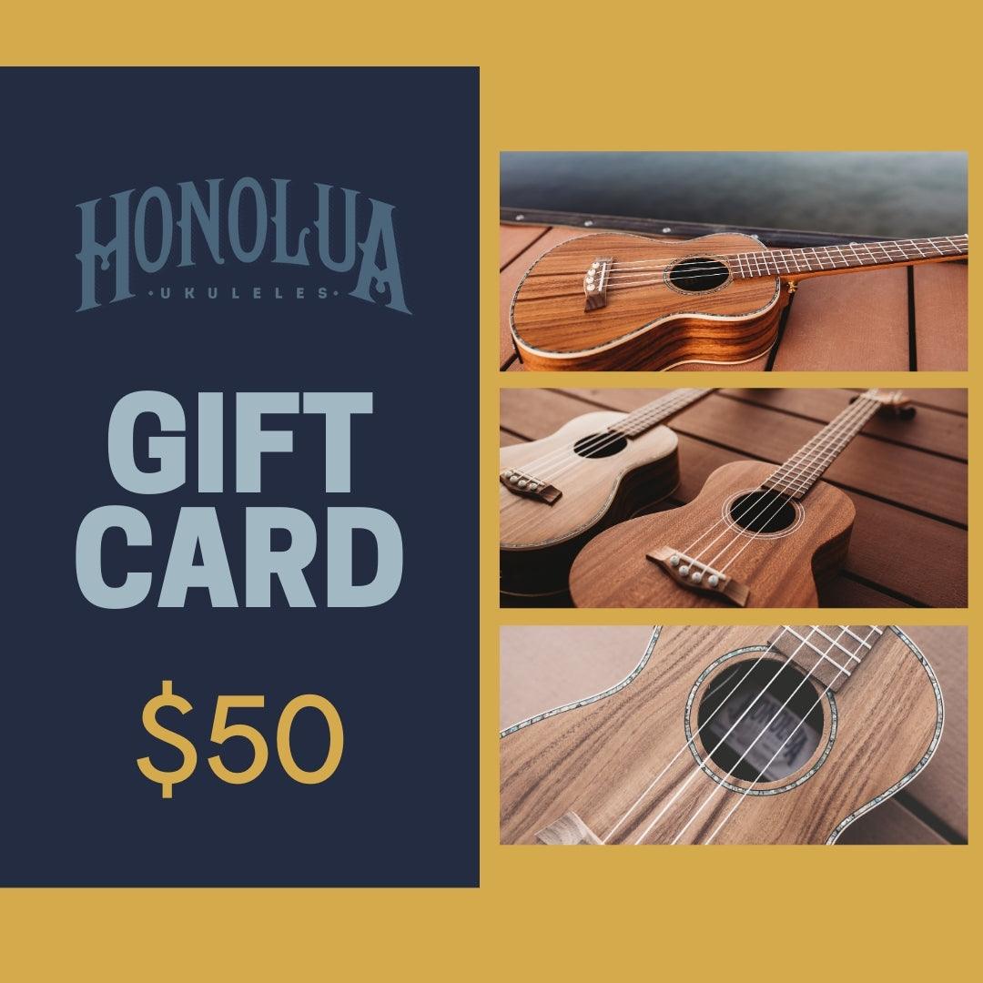 Carte-cadeau Honolua Ukuleles 50 $