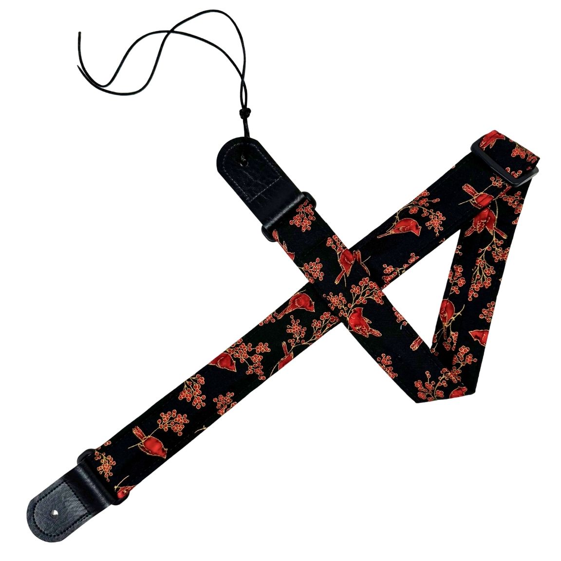 Quilts and Ukuleles Cardinals 1.5" Ukulele Strap