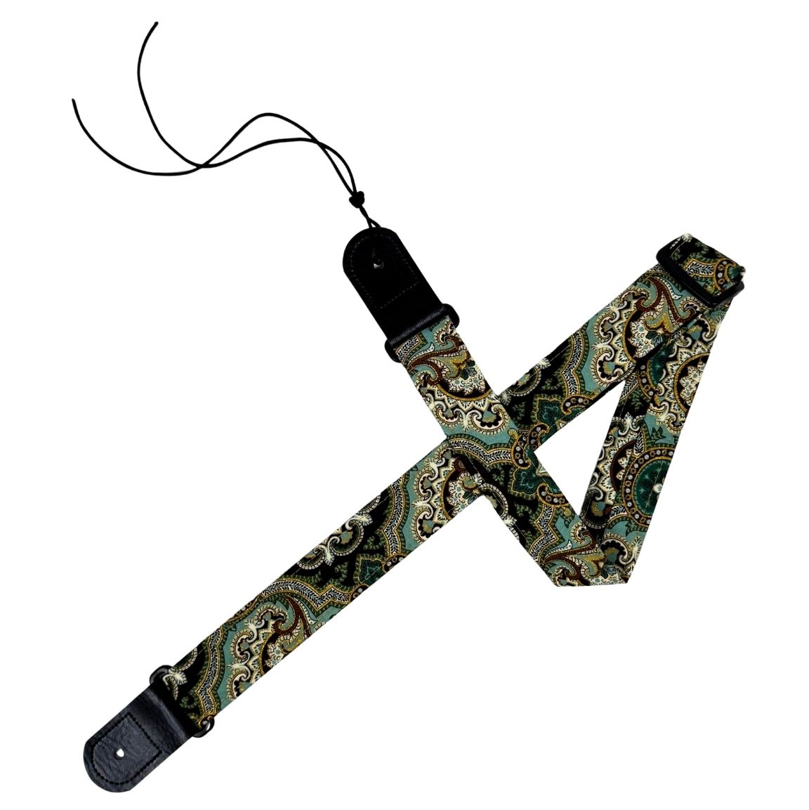 Quilts and Ukuleles Golden Elegance 1.5" Ukulele Strap