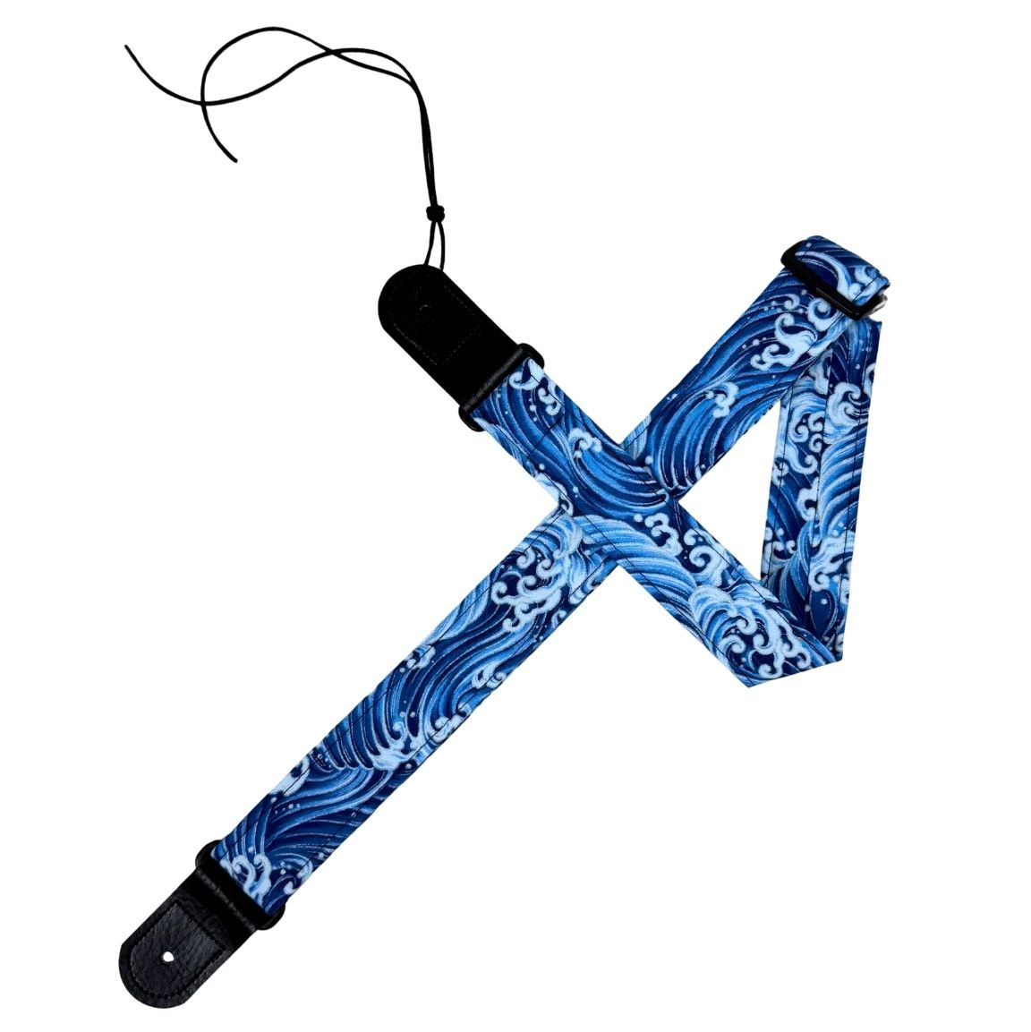 Quilts and Ukuleles Great Wave II 1.5" Ukulele Strap