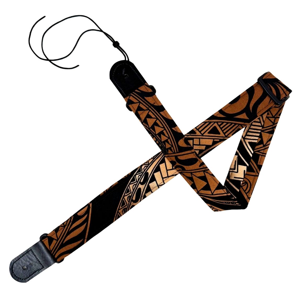 Quilts and Ukuleles Hawaiian Tapa 1.5" Ukulele Strap