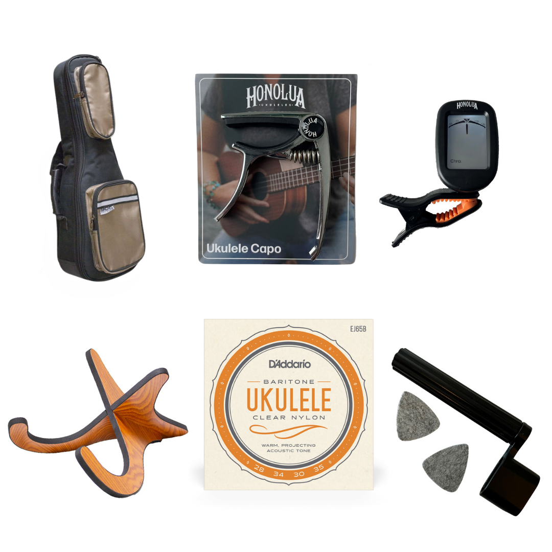 Honolua Ukuleles Deluxe Accessory Bundle - Baritone