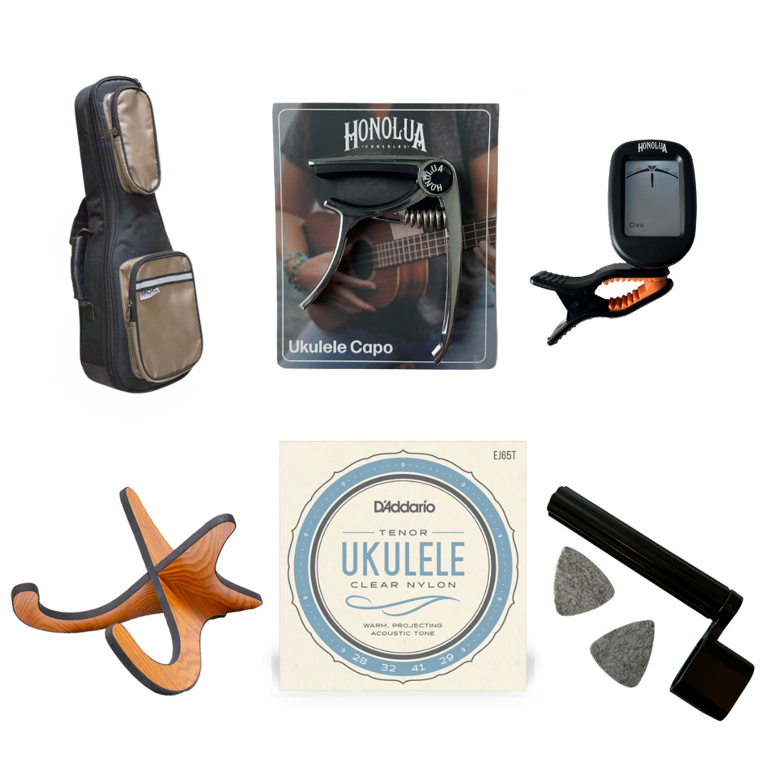 Honolua Ukuleles Deluxe Accessory Bundle - Tenor