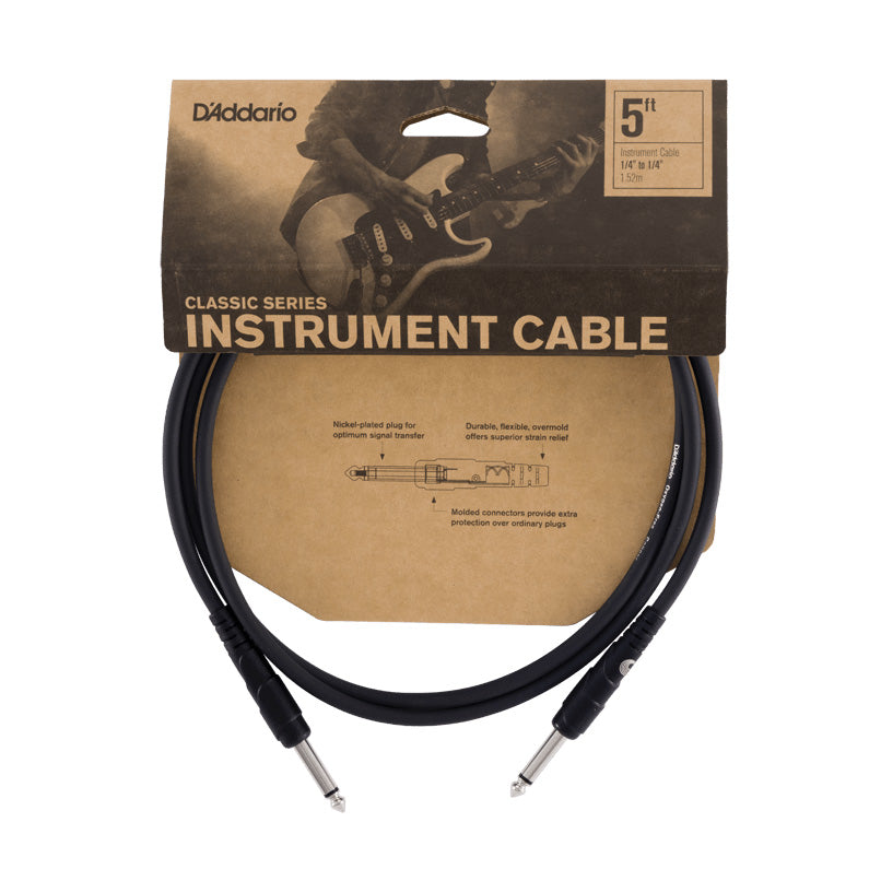 D'Addario Classic Series Instrument Cable 10 Feet PW-CGT-10