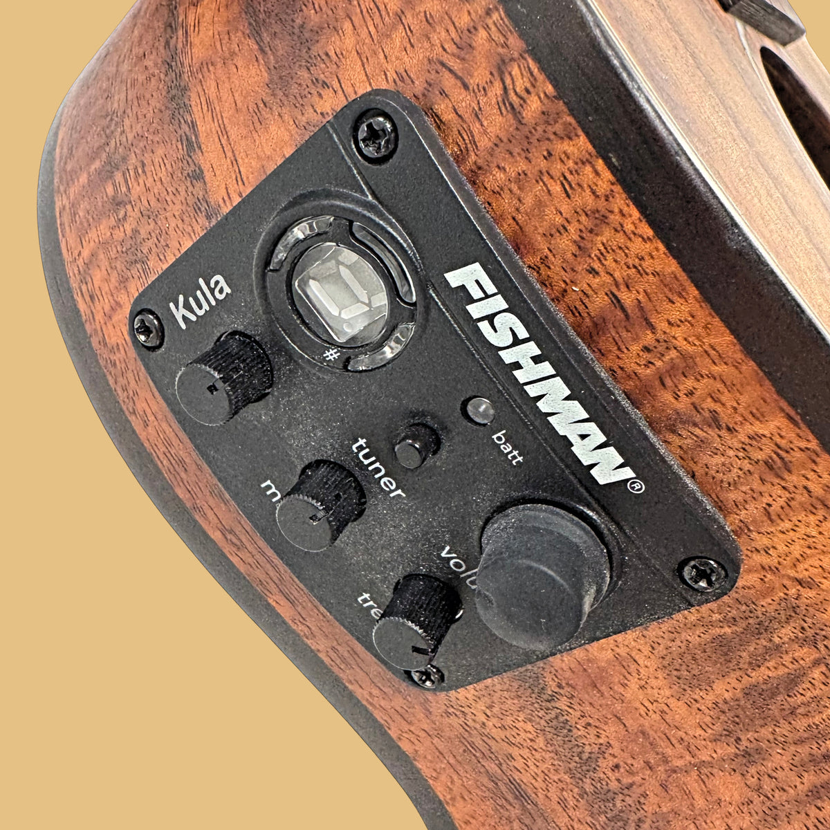 Kohola Solid Top Acoustic Electric Ukulele Bass