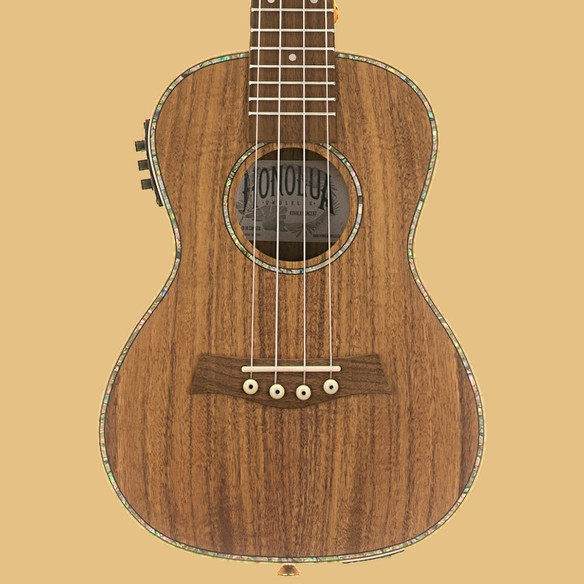 Kohala Deluxe Solid Top Concert Acoustique Électrique Ukulélé