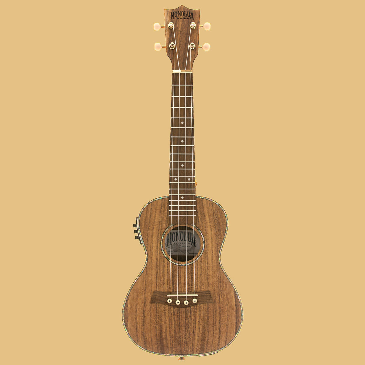 Kohala Deluxe Solid Top Concert Acoustique Électrique Ukulélé
