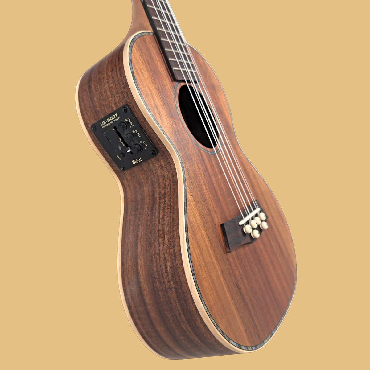 Kohola Solid Top Six-String Tenor Acoustic Electric Ukulele