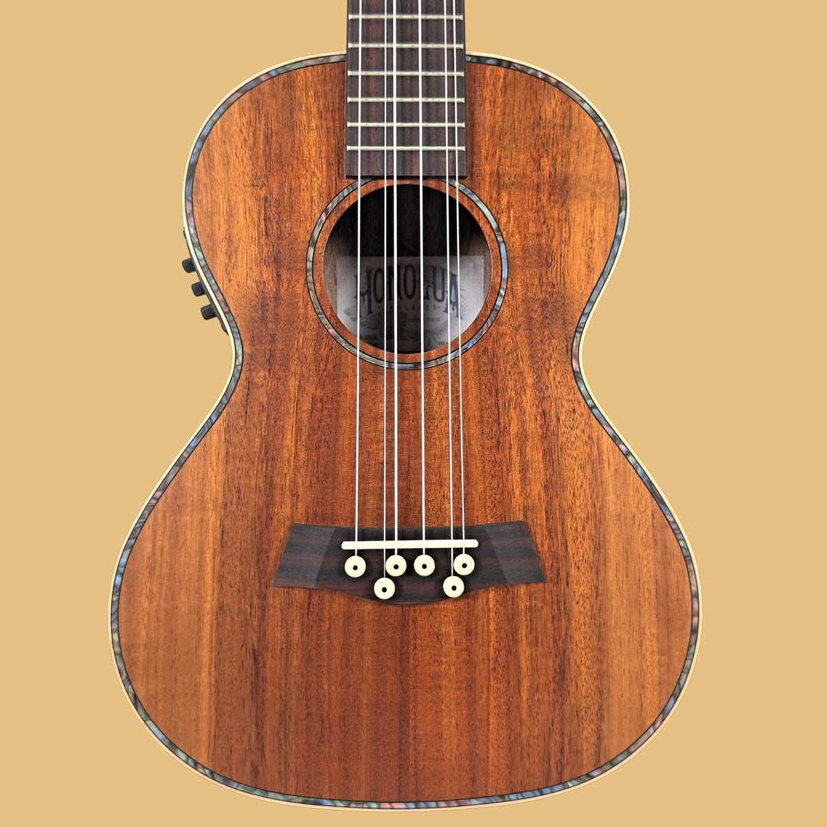 Kohola Solid Top Six-String Tenor Acoustic Electric Ukulele