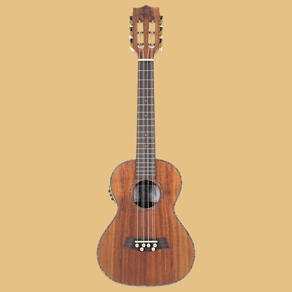 Kohola Solid Top Six-String Tenor Acoustic Electric Ukulele