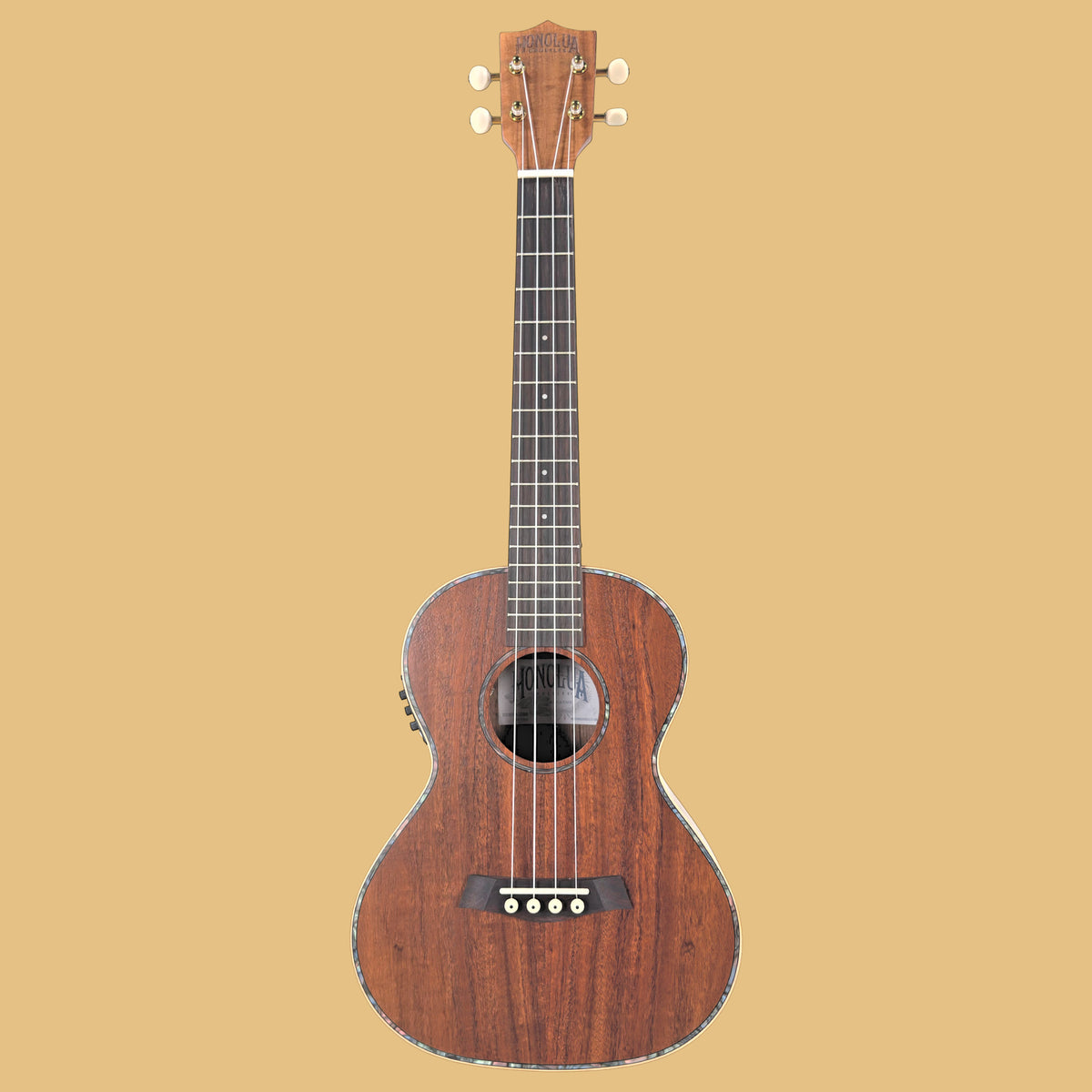 Kohola Deluxe Solid Top Tenor Acoustic Electric Ukulele