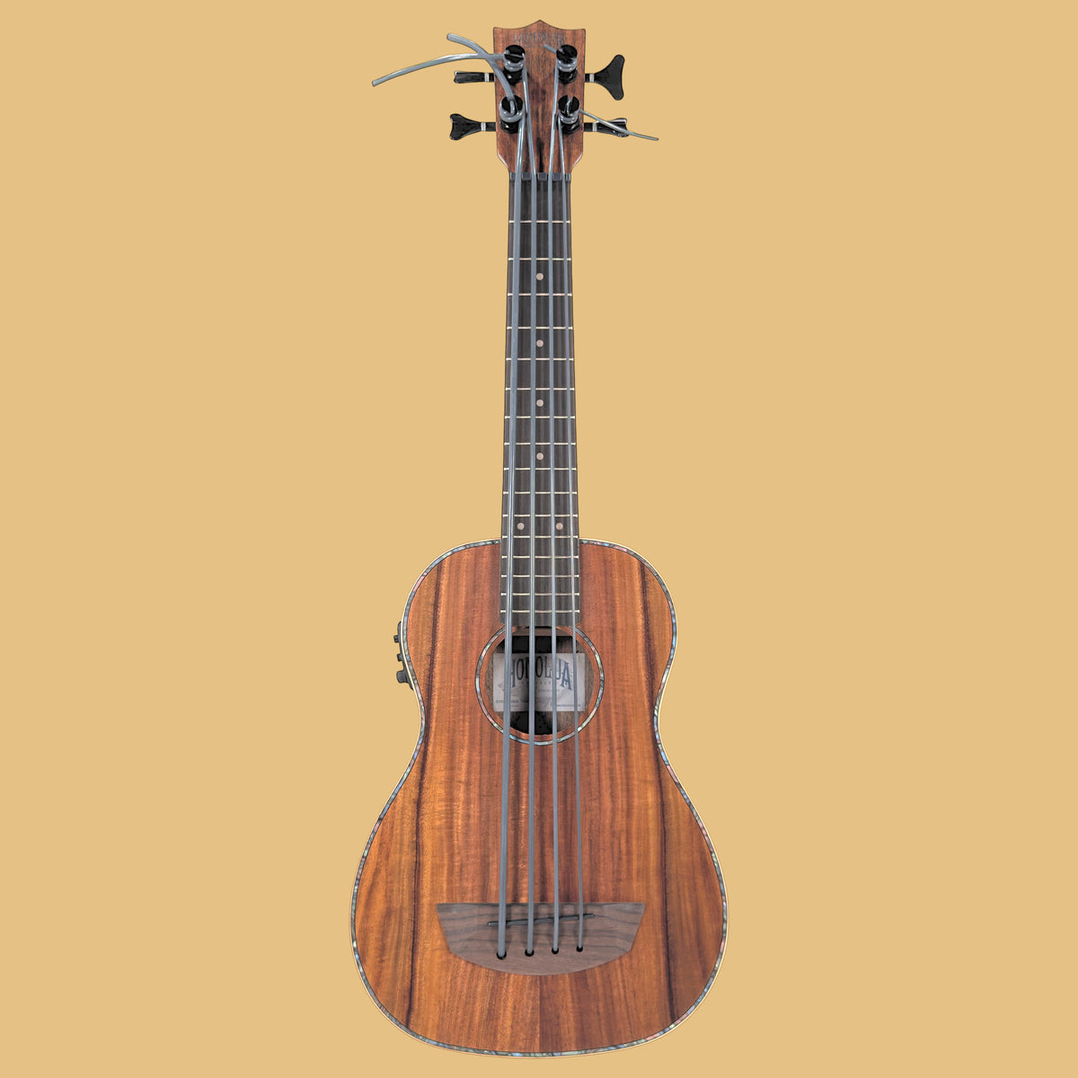 Kohola Solid Top Acoustic Electric Ukulele Bass