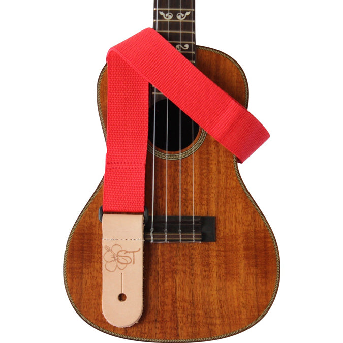 Sherrin&#39;s Threads Red Poly 1.5&quot; Ukulele Strap ST15P-1409