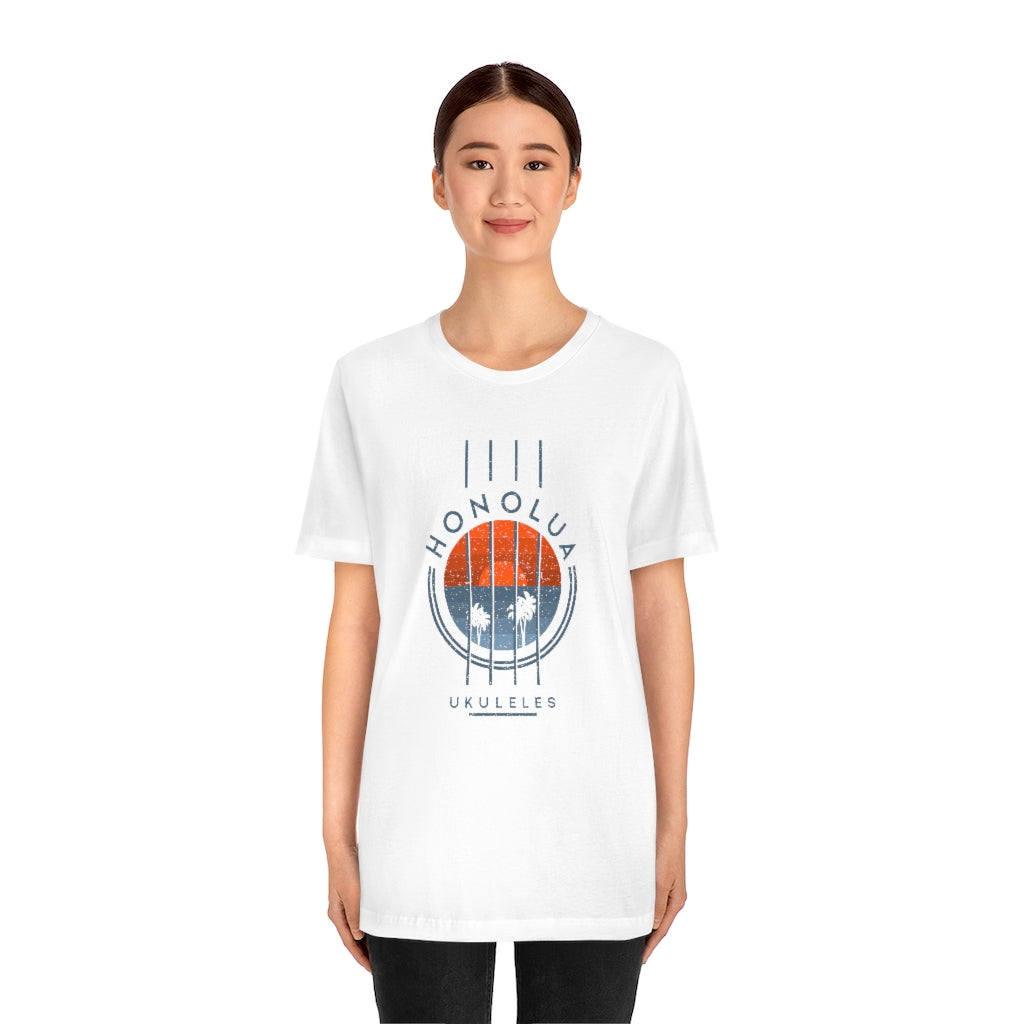 T-shirt Honolua Ukuleles Tropical Soundhole - Unisexe