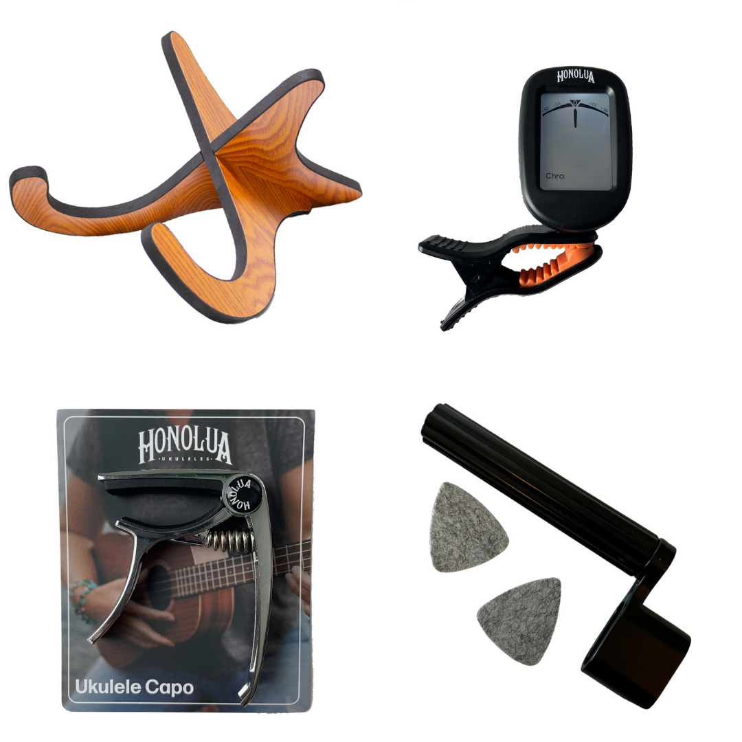 Lot d'accessoires Honolua Ukuleles Essentials