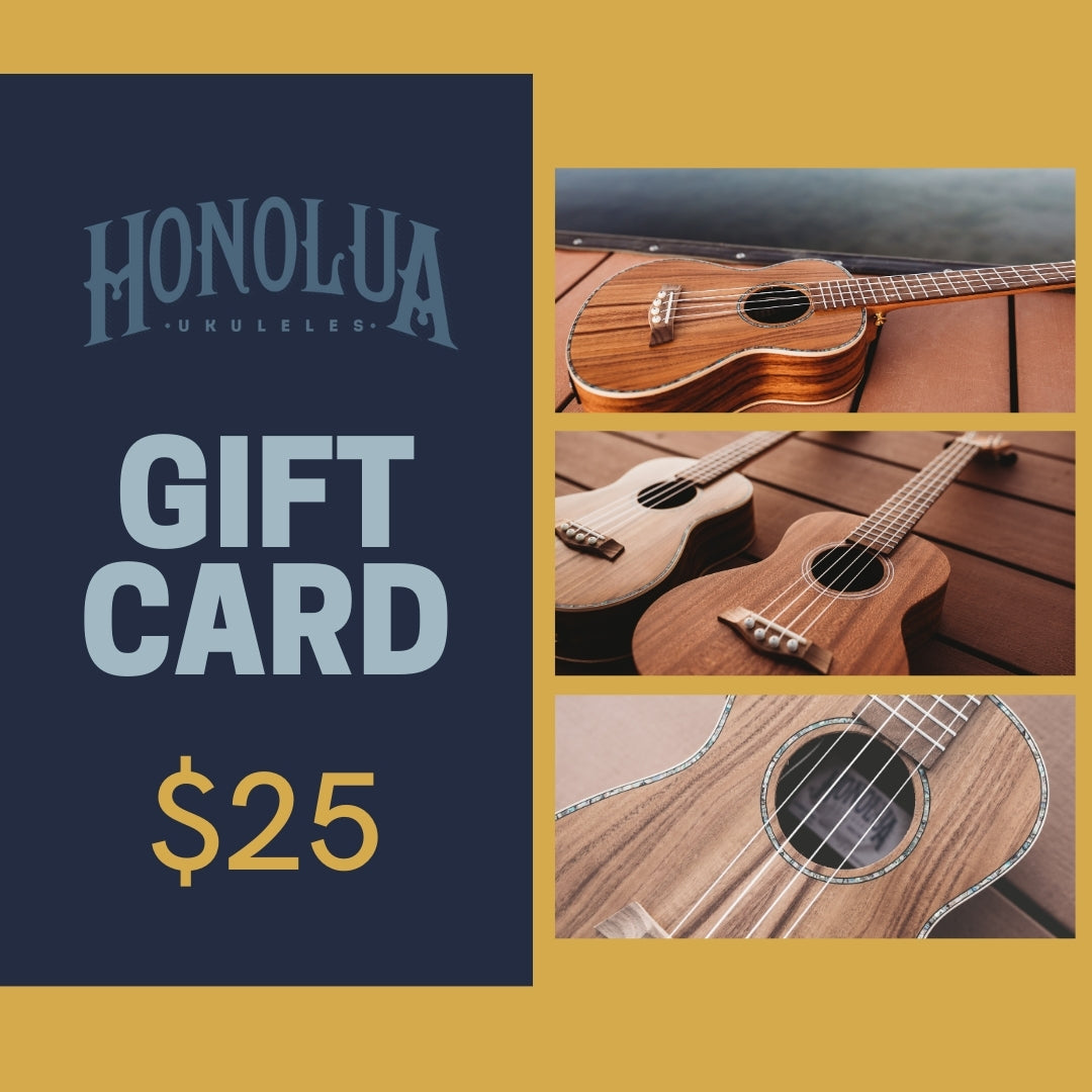 Carte-cadeau Honolua Ukuleles 25 $